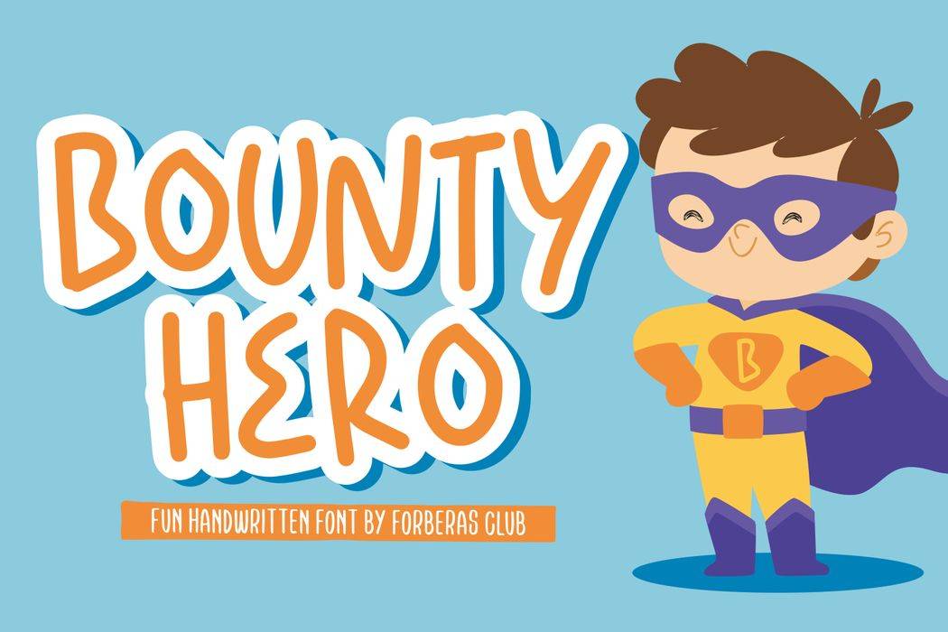 Bounty Hero Font sample