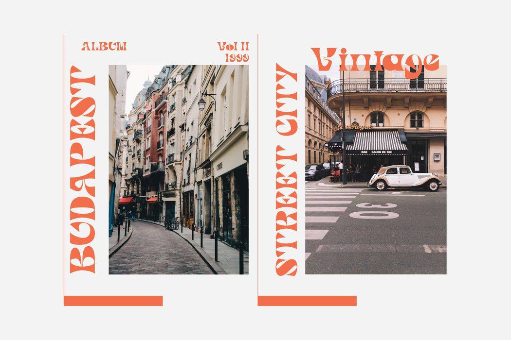 Bournue Font sample