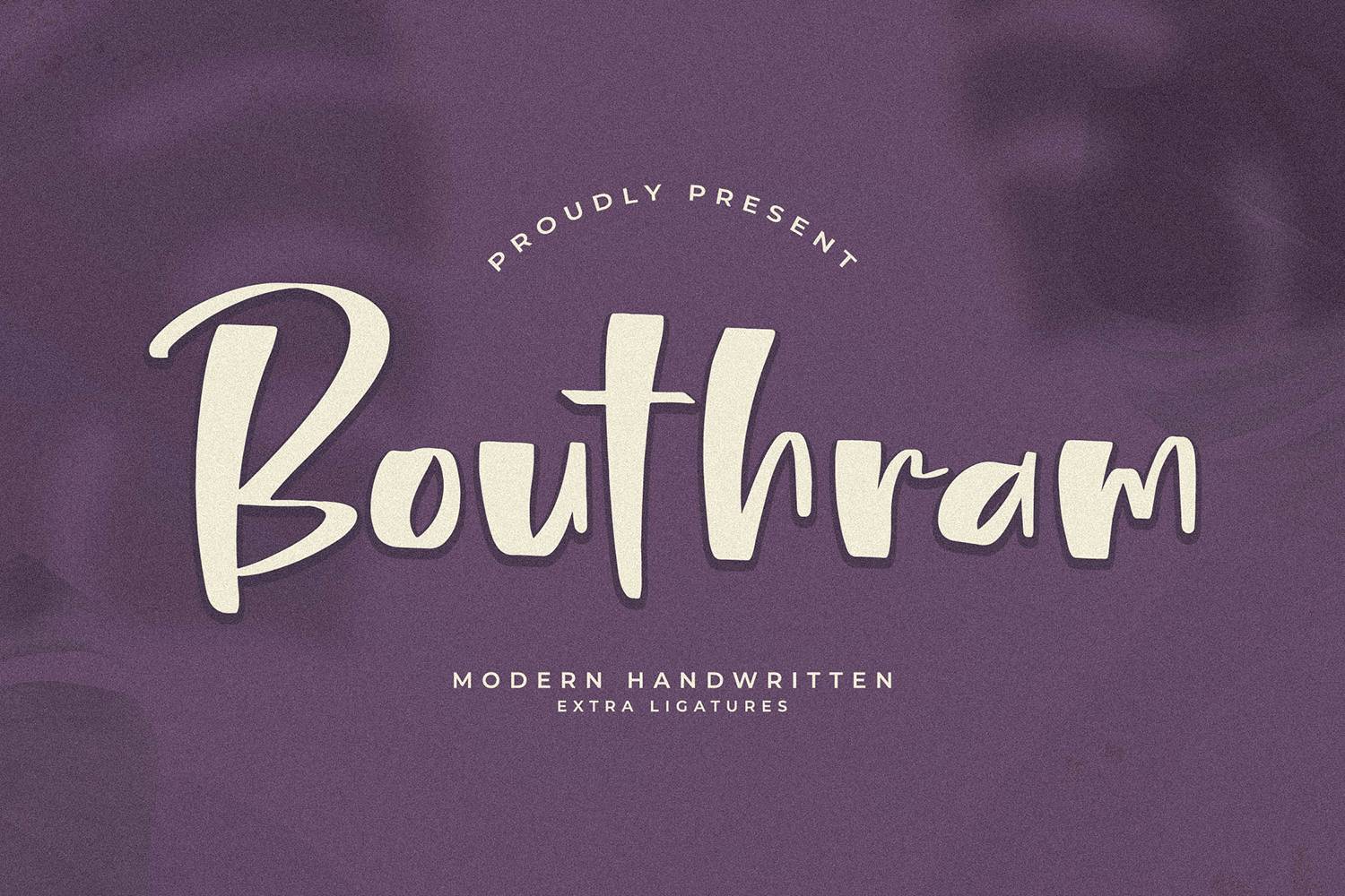 Bouthram Font sample