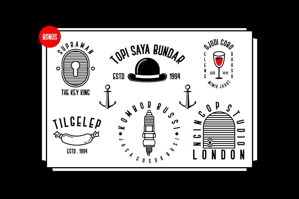 Boven Font sample