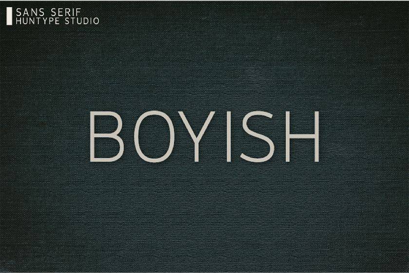 Boyish Font sample