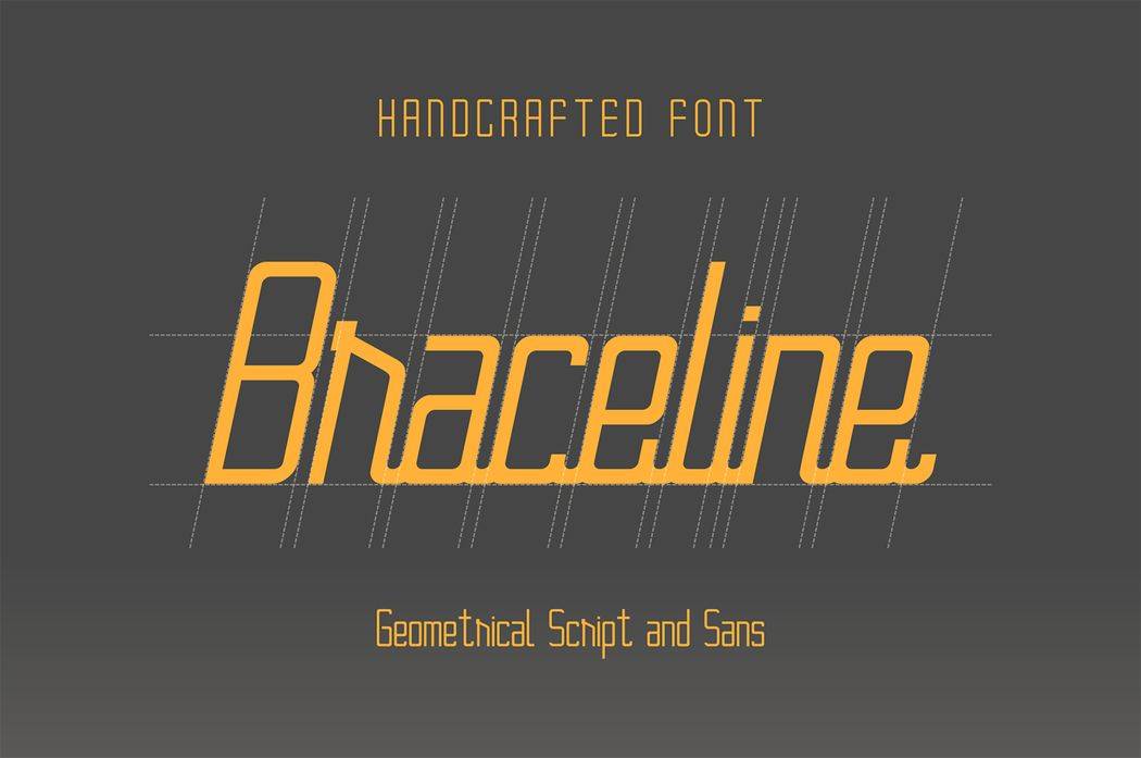 Braceline Font sample