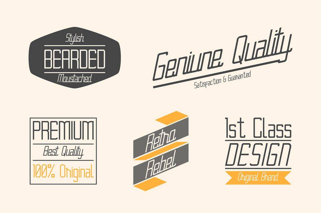Braceline Font sample