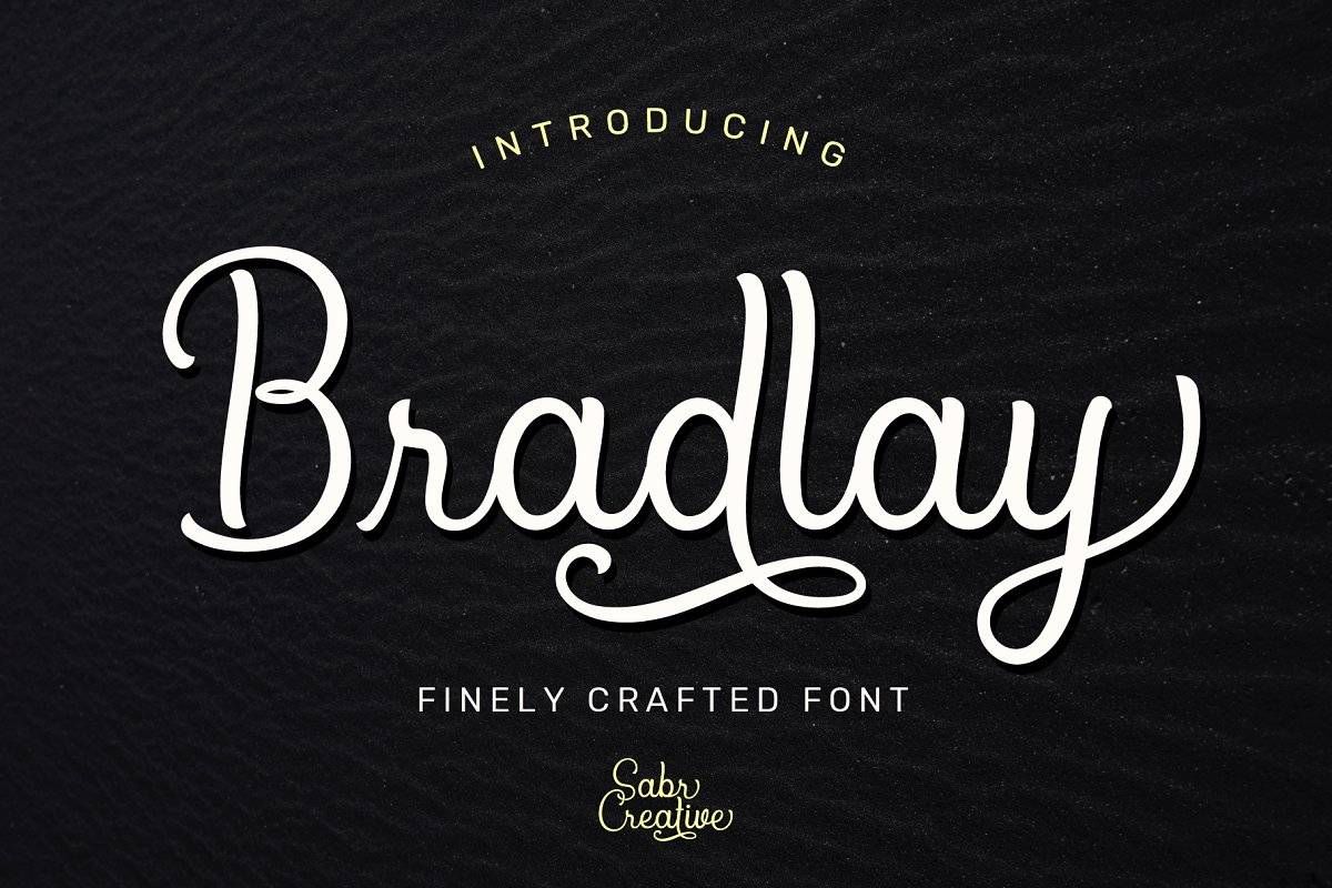Bradlay Font sample