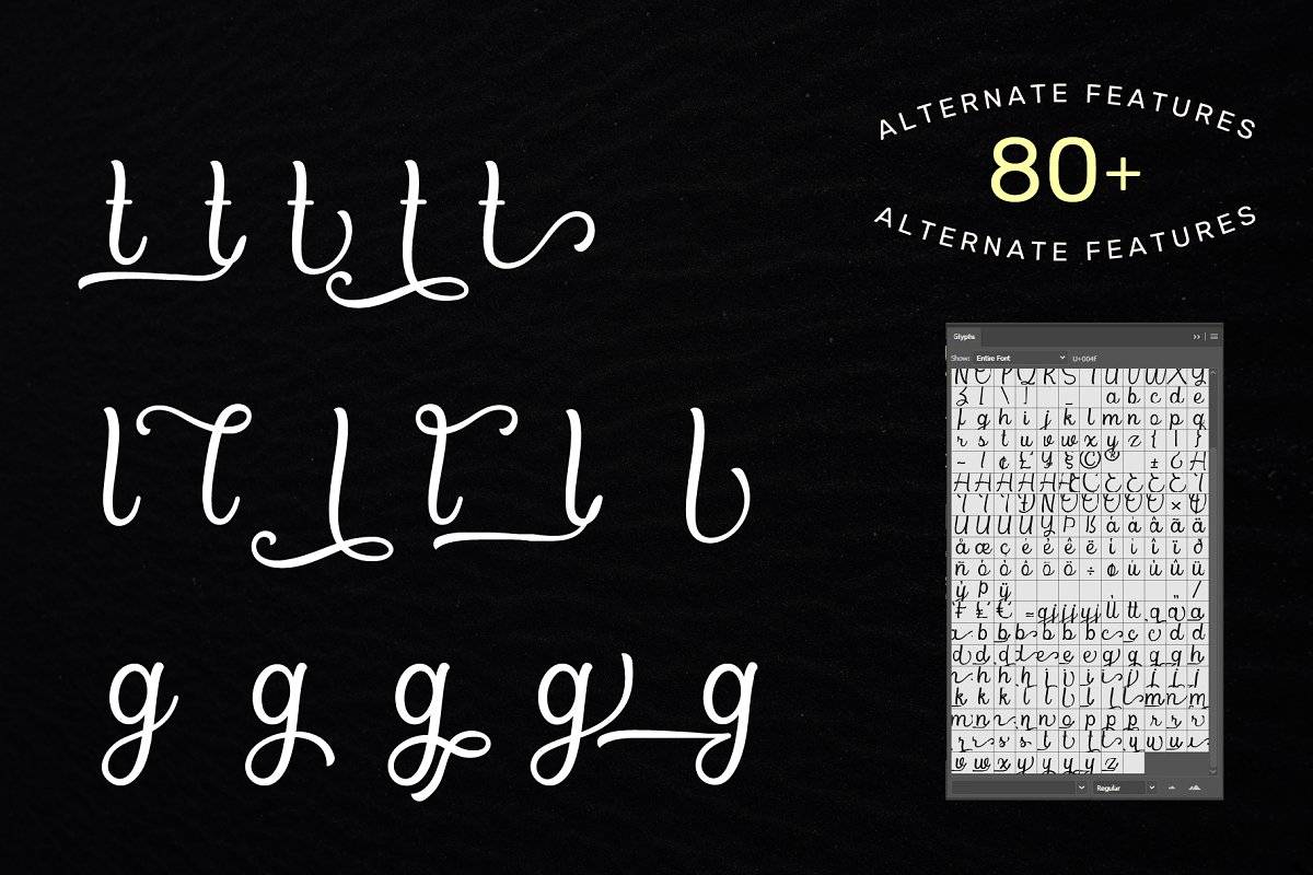Bradlay Font sample