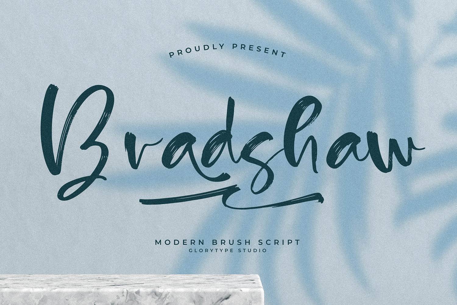 Bradshaw Font sample