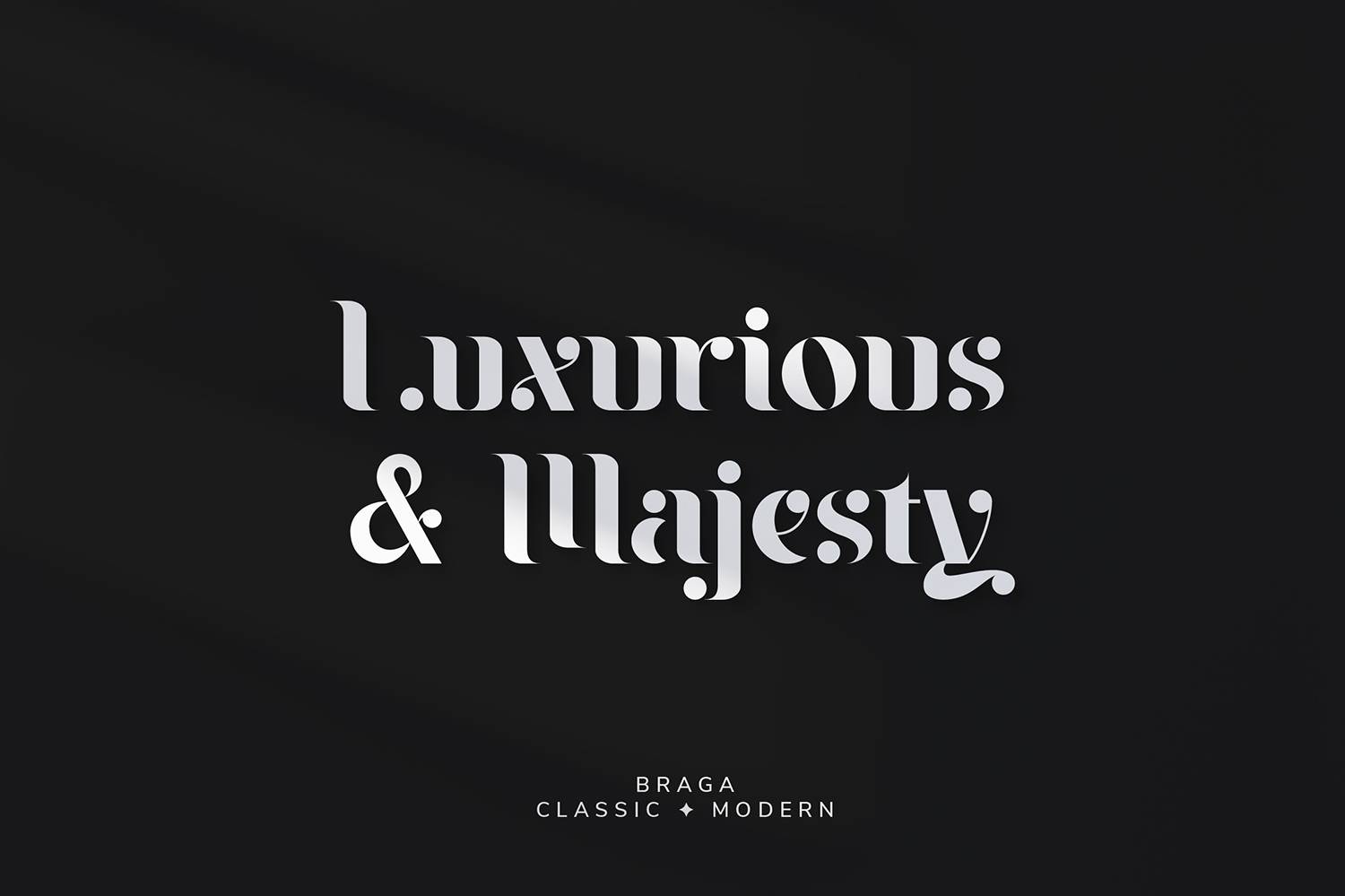 Braga Serif Font sample