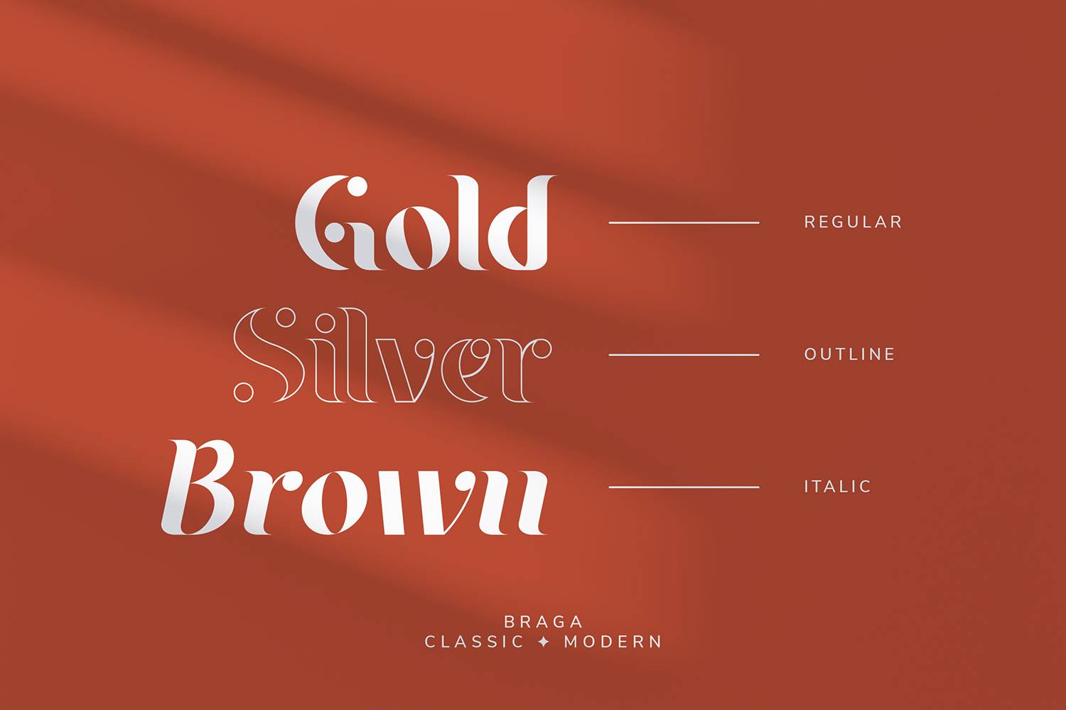 Braga Serif Font sample
