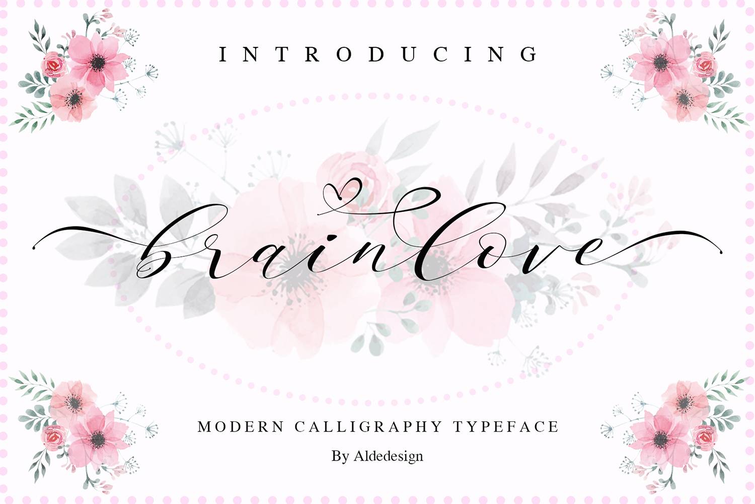 Brainlove Font sample