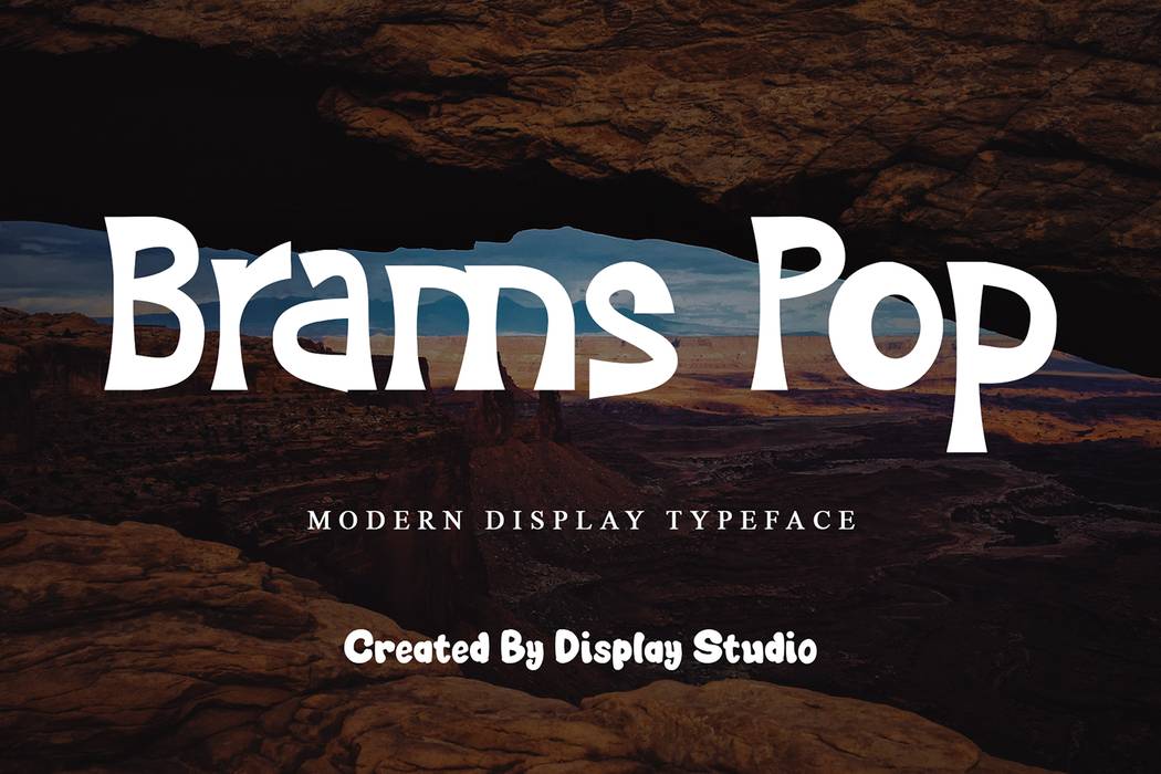 Brams Pop Font sample