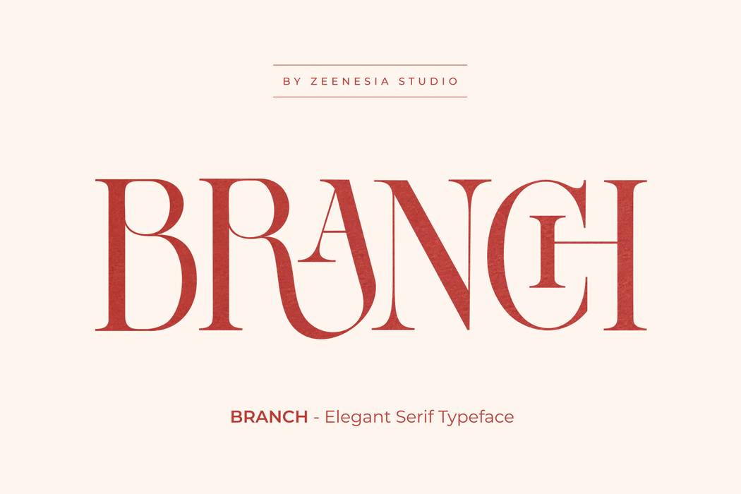 Branch Font sample