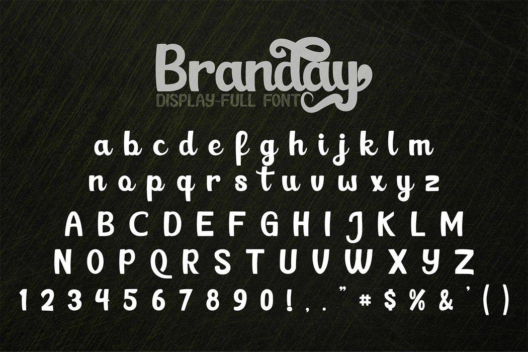 Branday Font sample