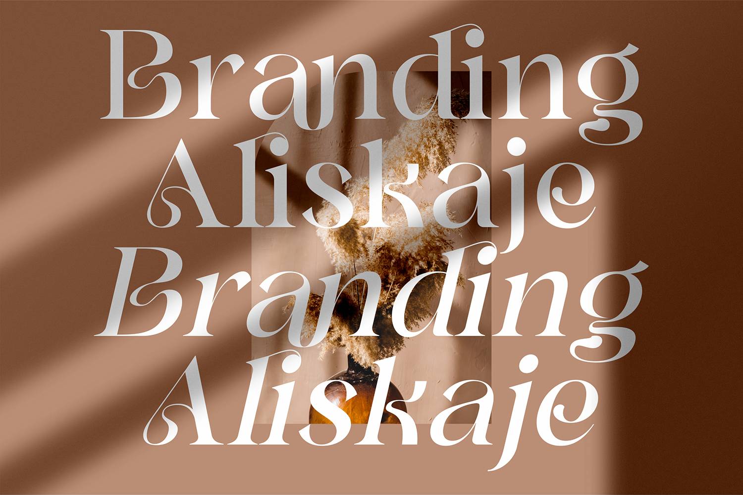 Branding Aliskaje Font sample