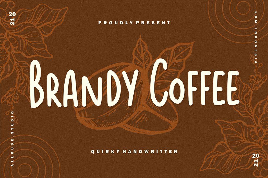 Brandy Coffee Font sample