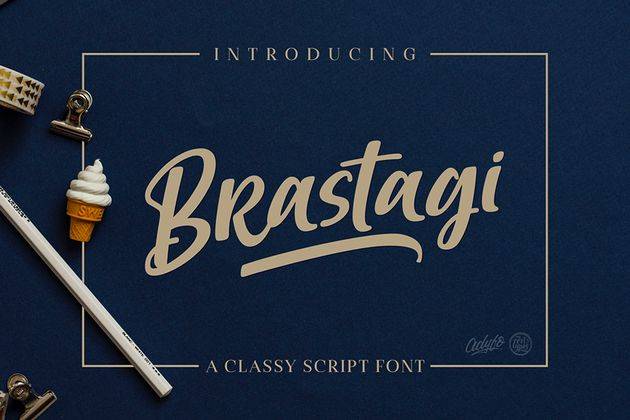 Brastagi Handlettering Font Demo sample