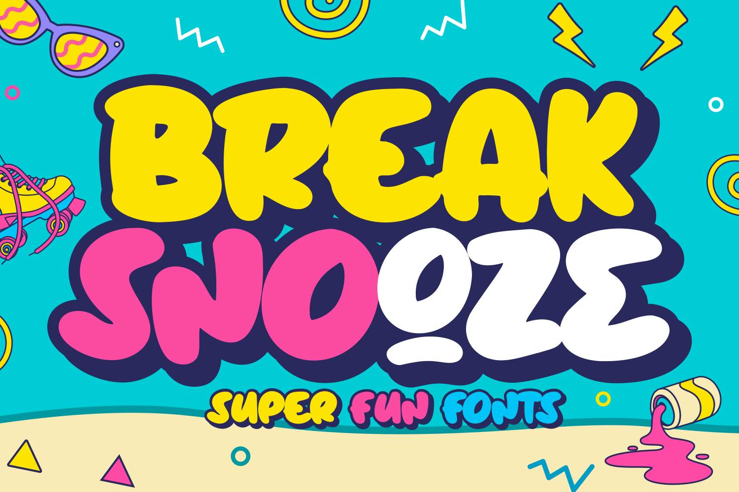 Break Snooze Font sample