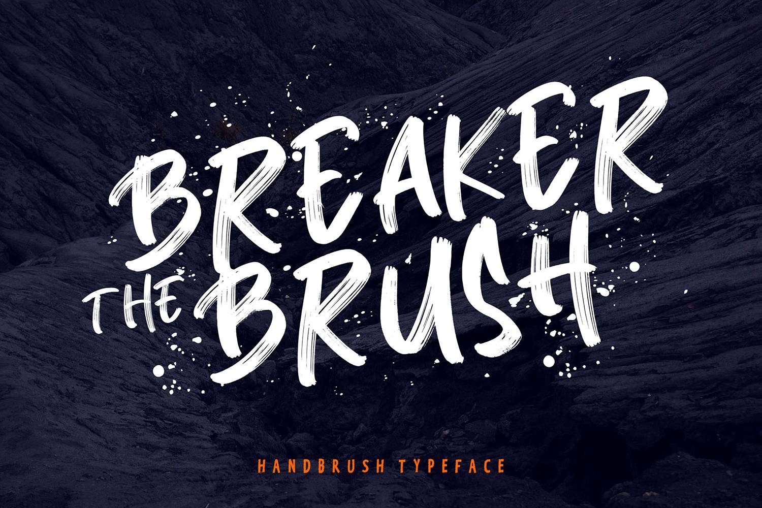 Breaker The Brush Font sample