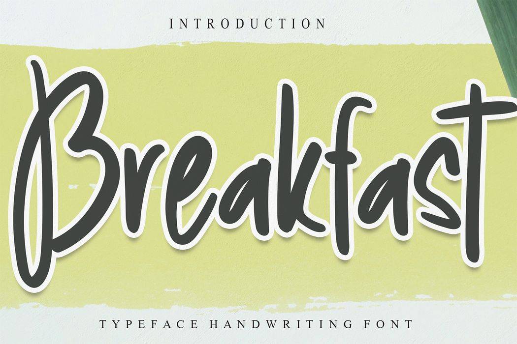 Breakfast Font sample