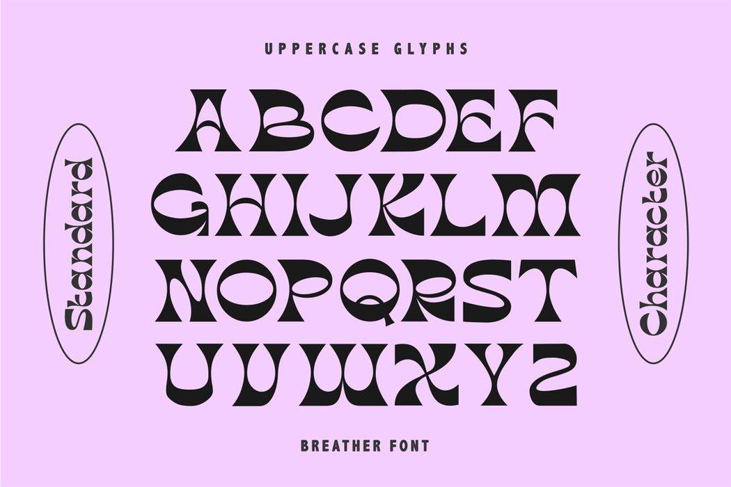 Breather Font sample