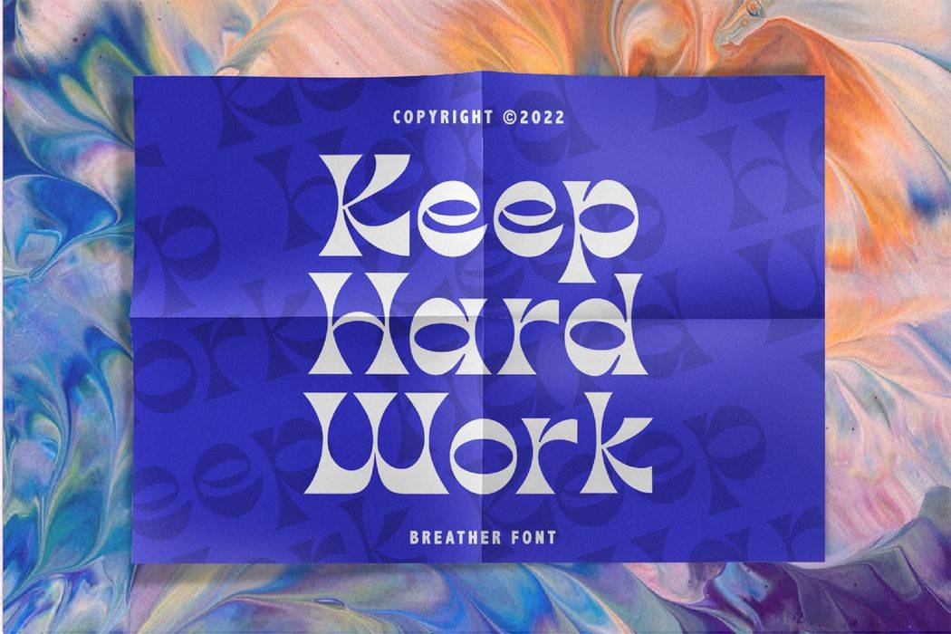 Breather Font sample