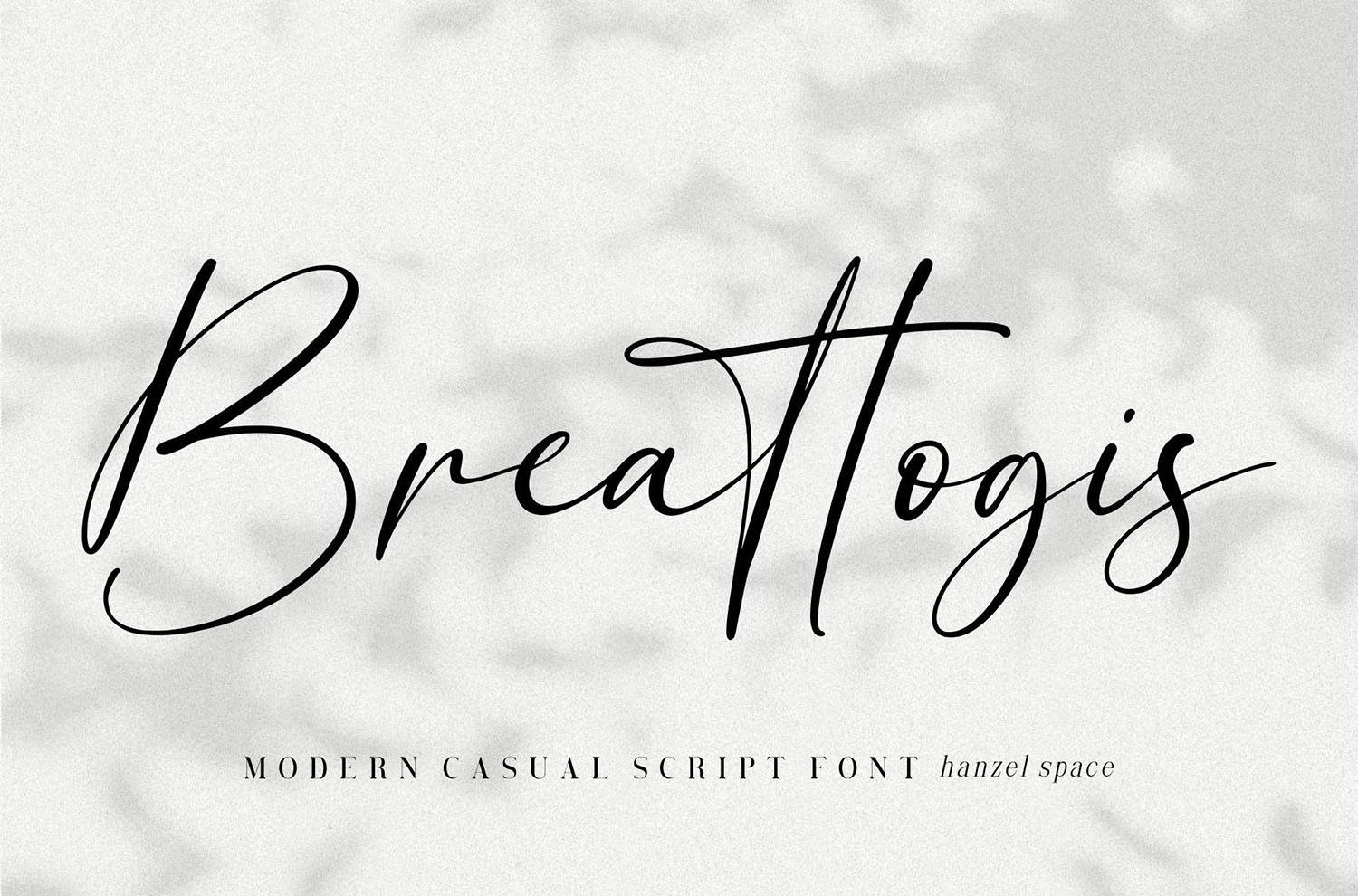 Breattogis Font sample