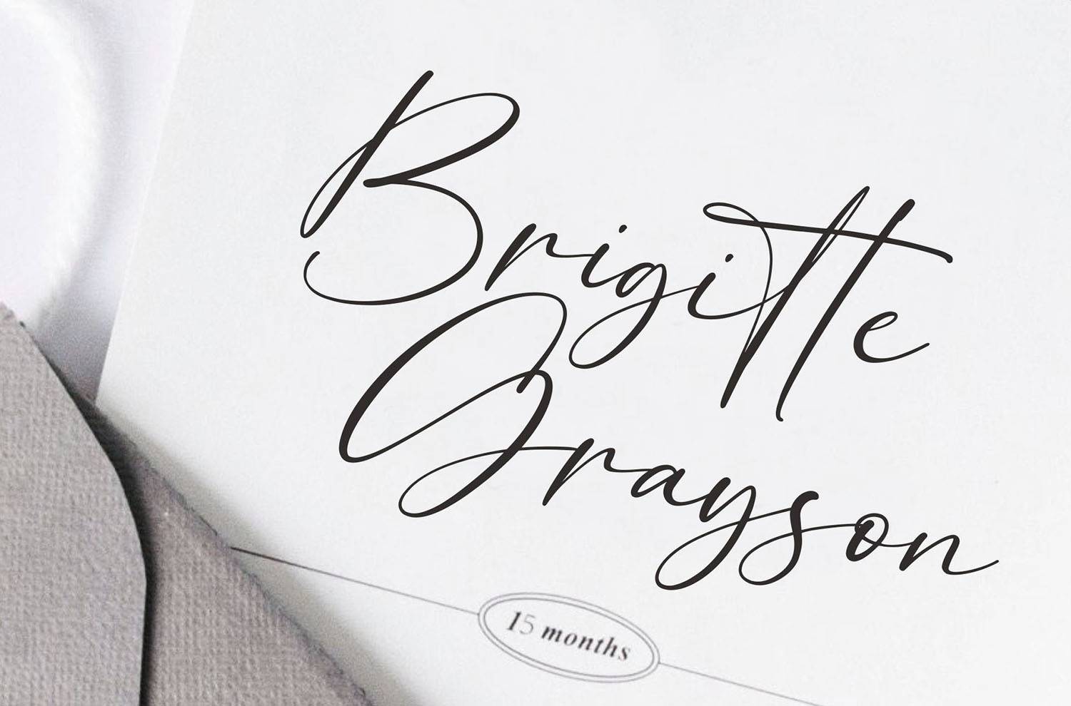 Breattogis Font sample