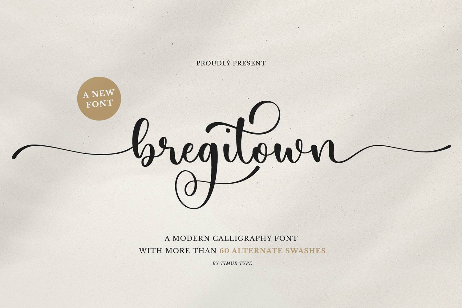 Bregitwon Font sample