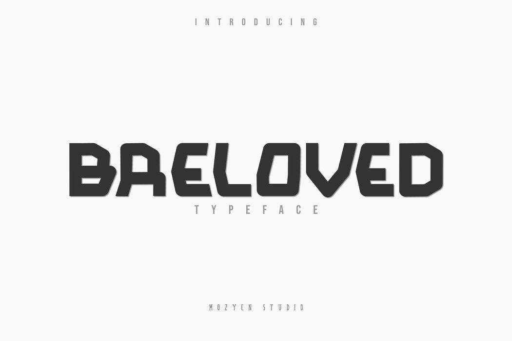Breloved Font sample