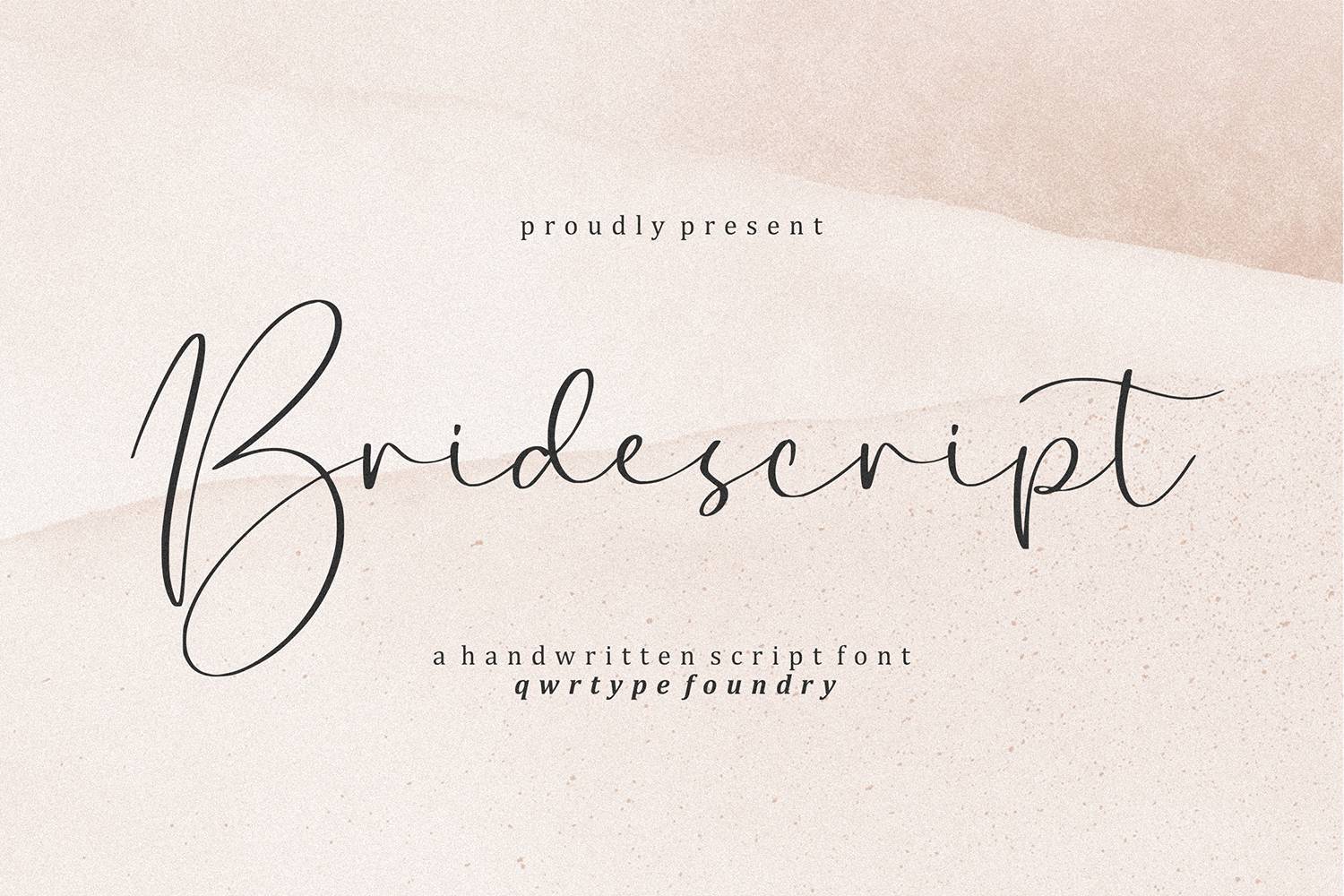 Bridescript Font sample