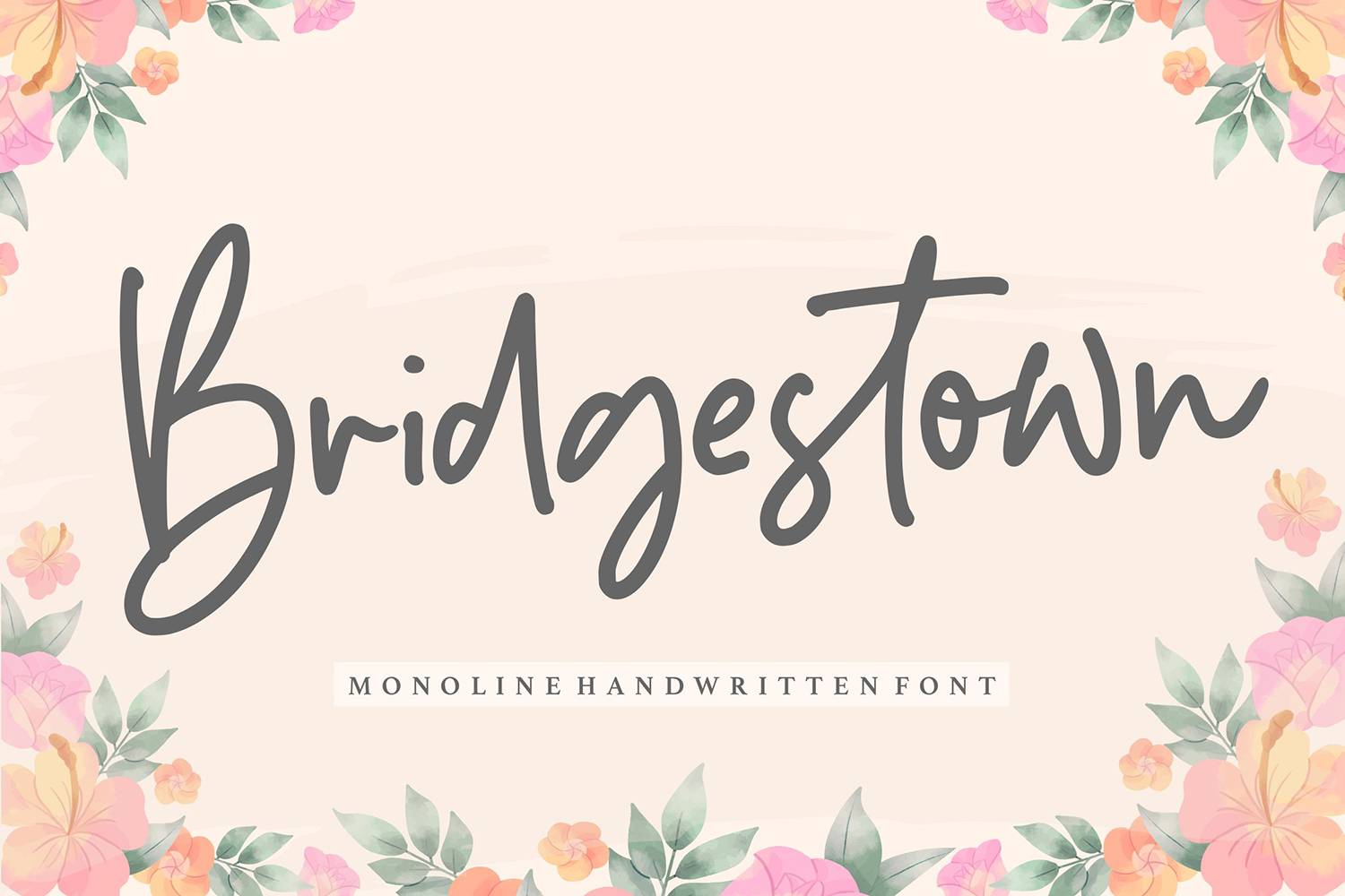 Bridgestown Font sample
