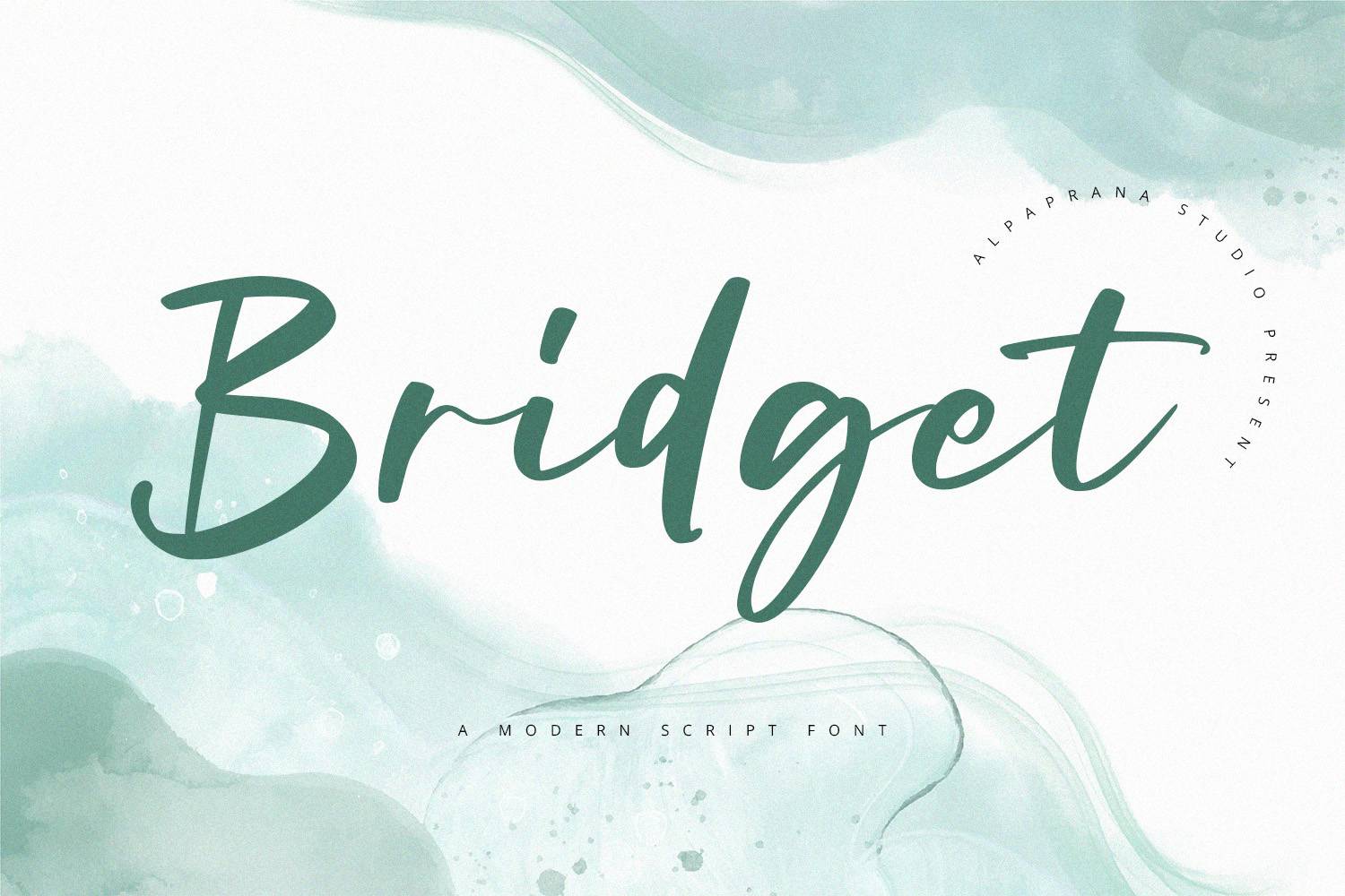 Bridget Font sample