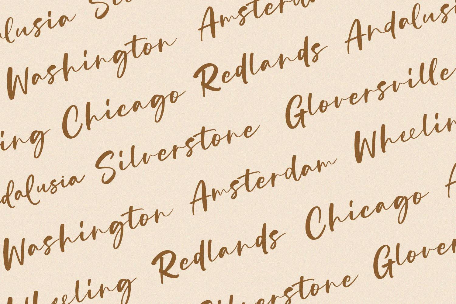 Bridget Font sample