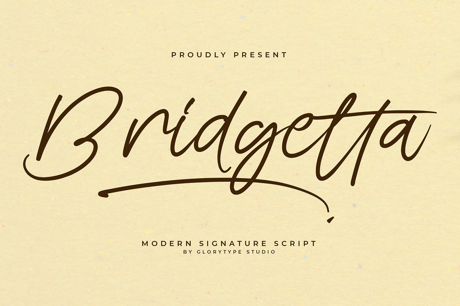 Bridgetta Font sample