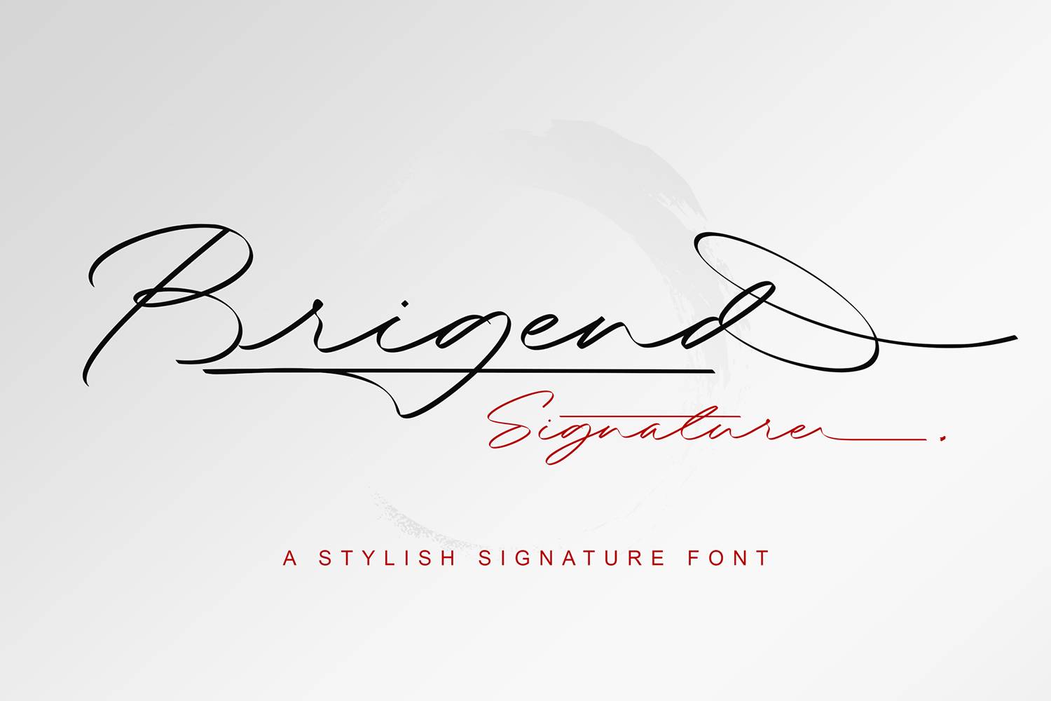 Brigend Font sample