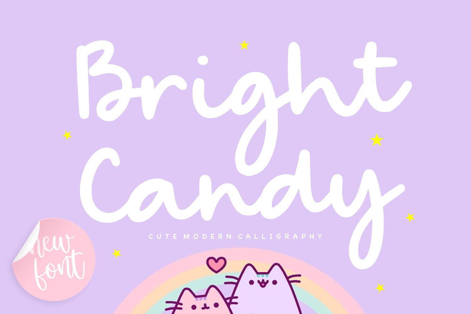 Bright Candy Font sample