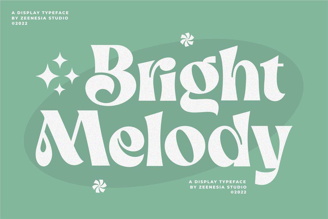 Bright Melody Font sample