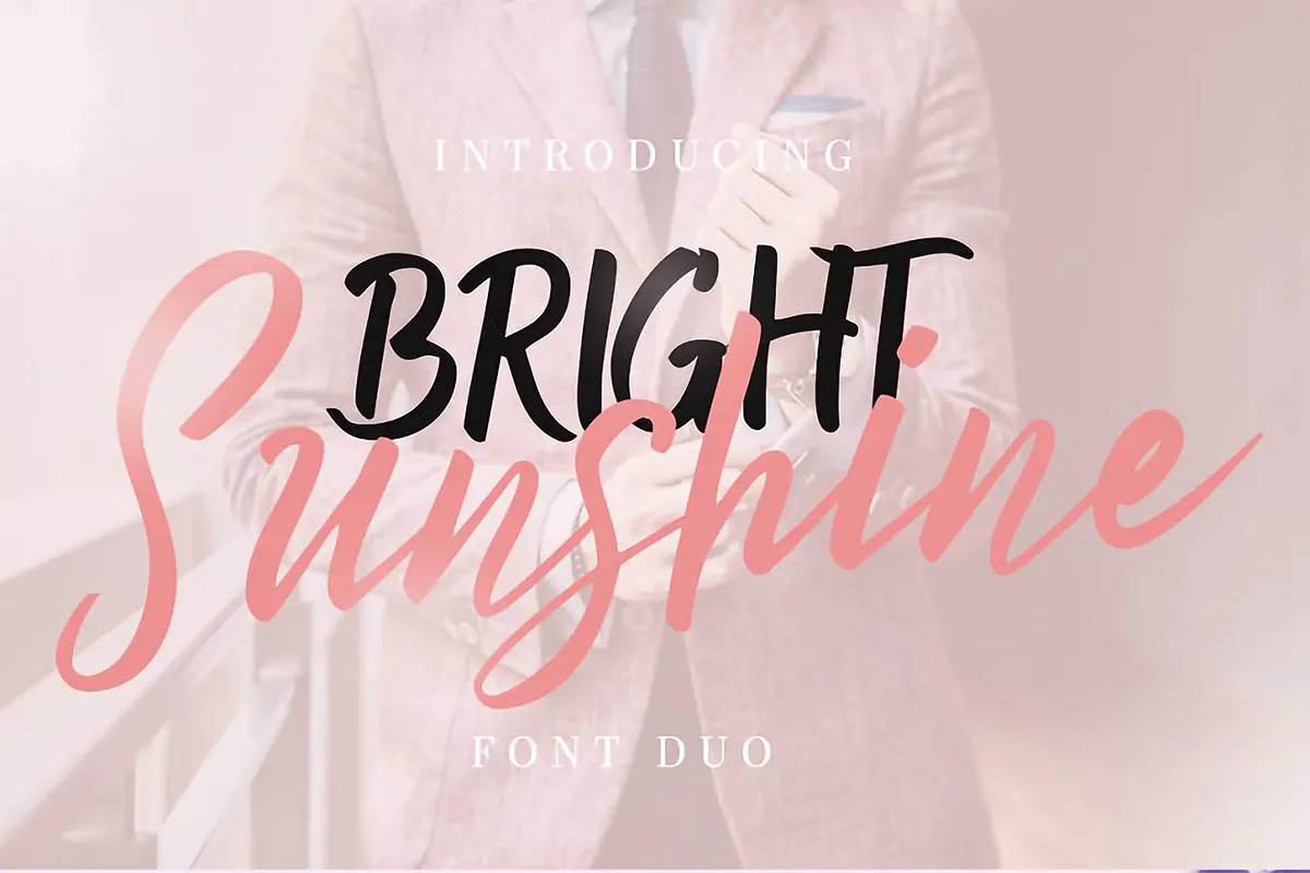 Bright Sunshine Font Demo sample