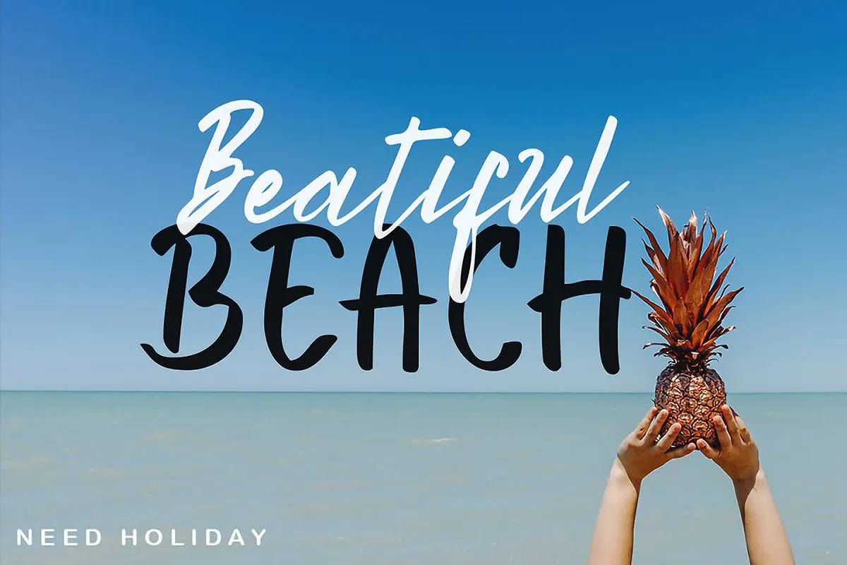 Bright Sunshine Font Demo sample