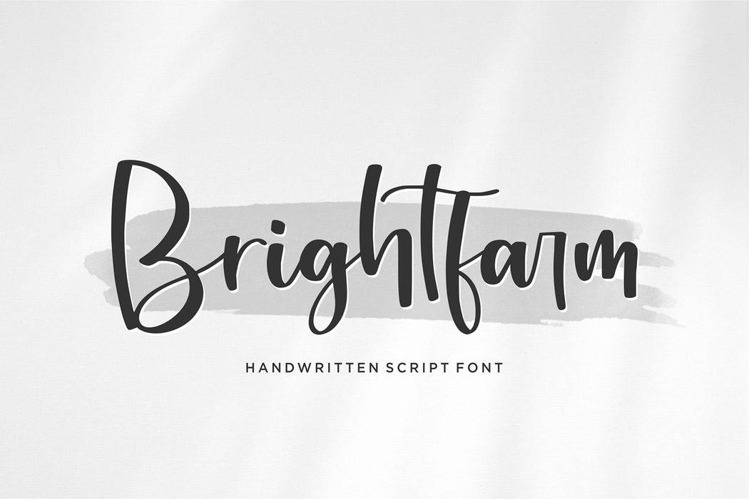 Brightfarm Font sample