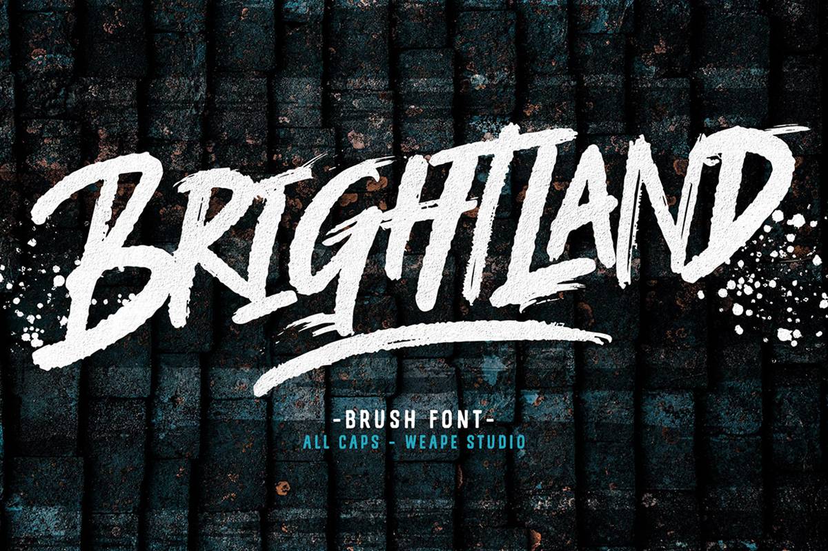 Brightland Font sample