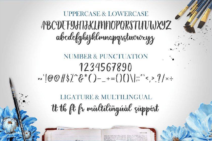 Brightly Font sample