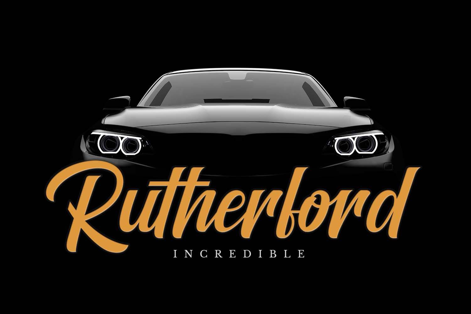 Brightons Font sample