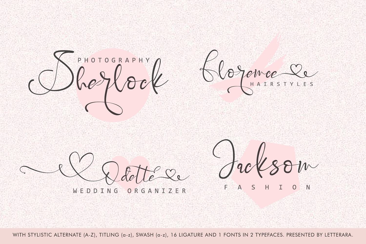 Brigitta Font sample
