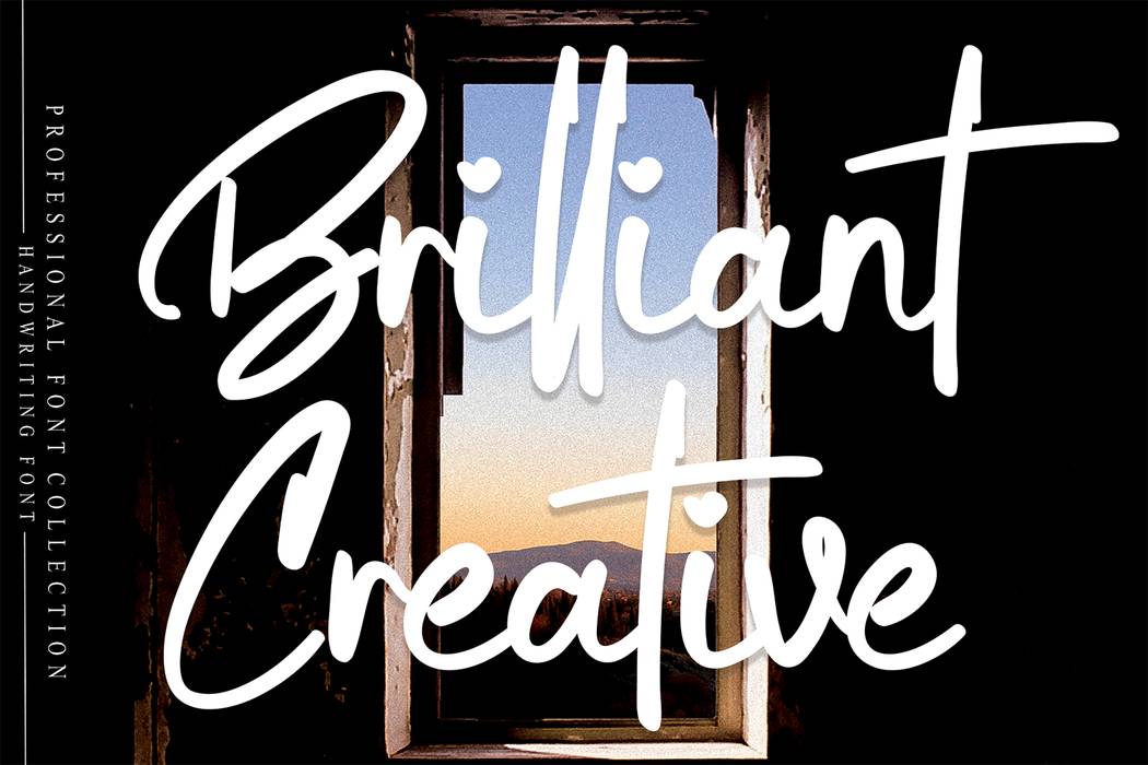 Brilliant Creative Font sample