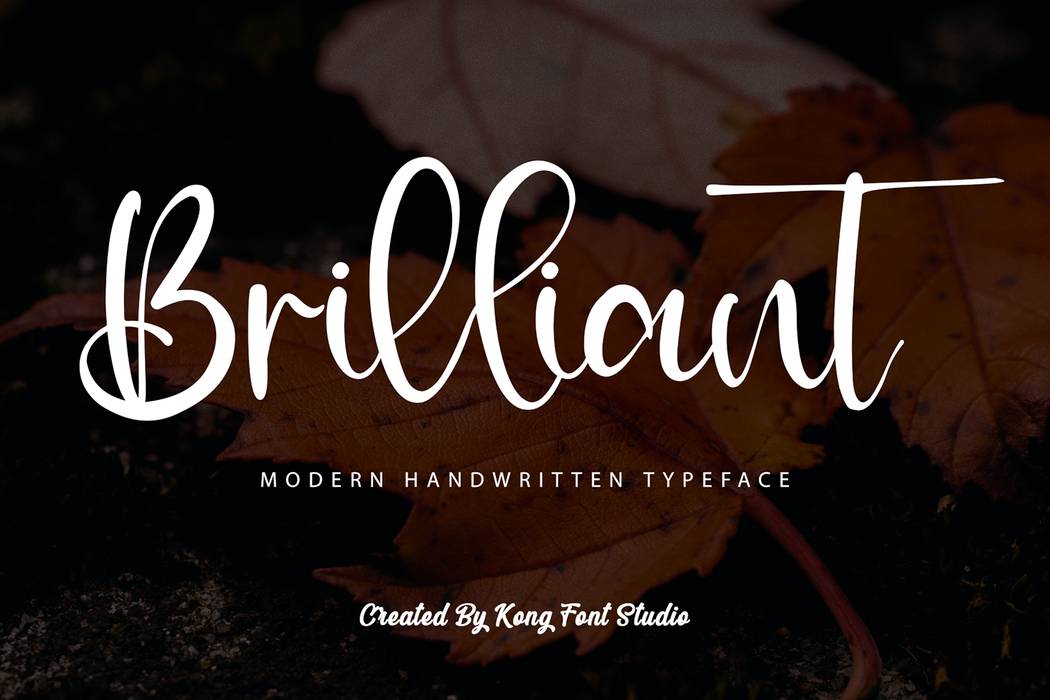 Brilliant Font sample