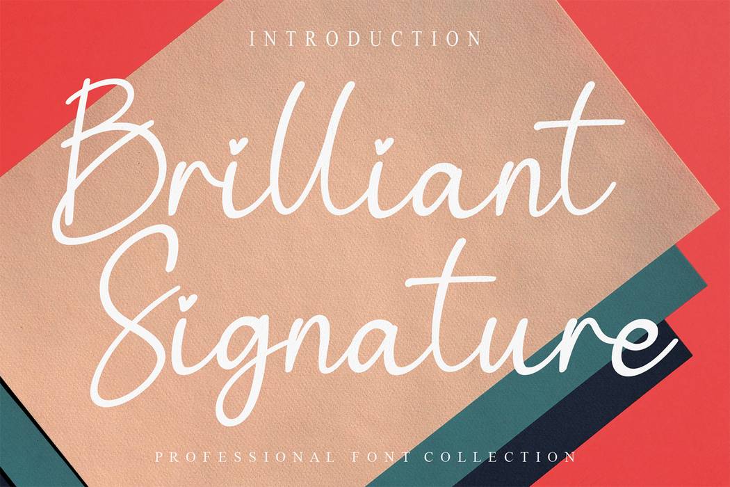 Brilliant Signature Font sample
