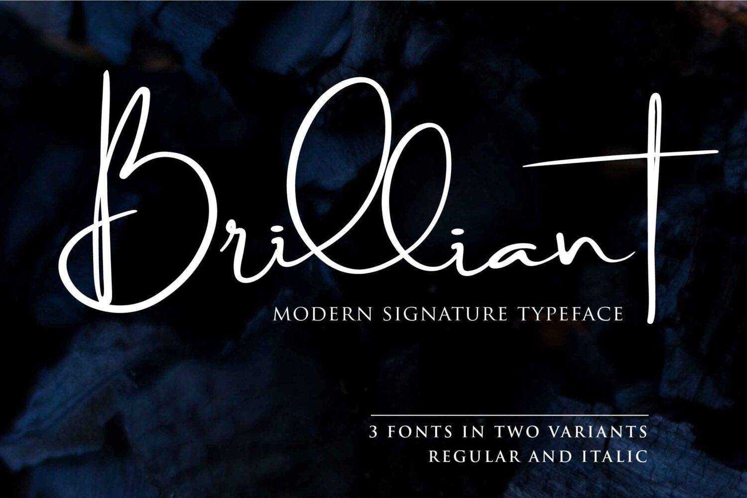 Brilliant Signature Typeface sample