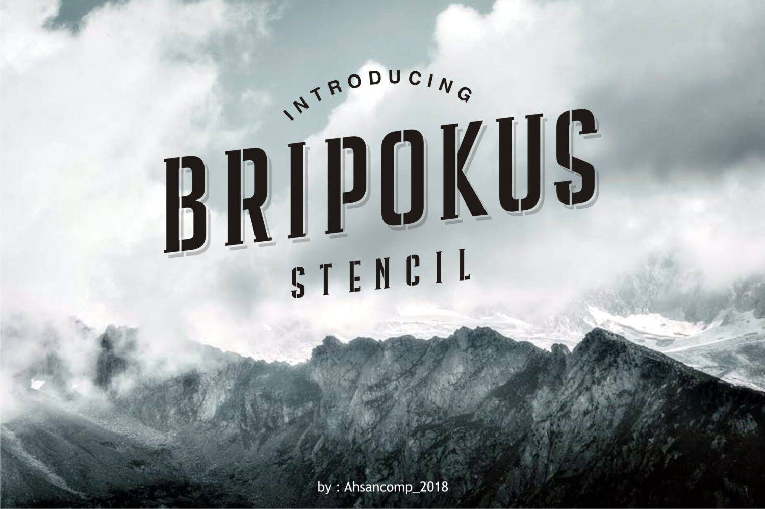 Bripokus Font sample