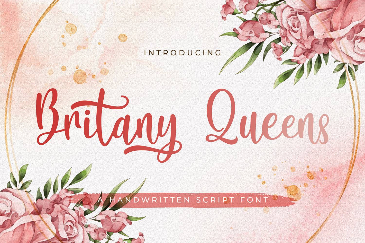 Britany Queens Font sample