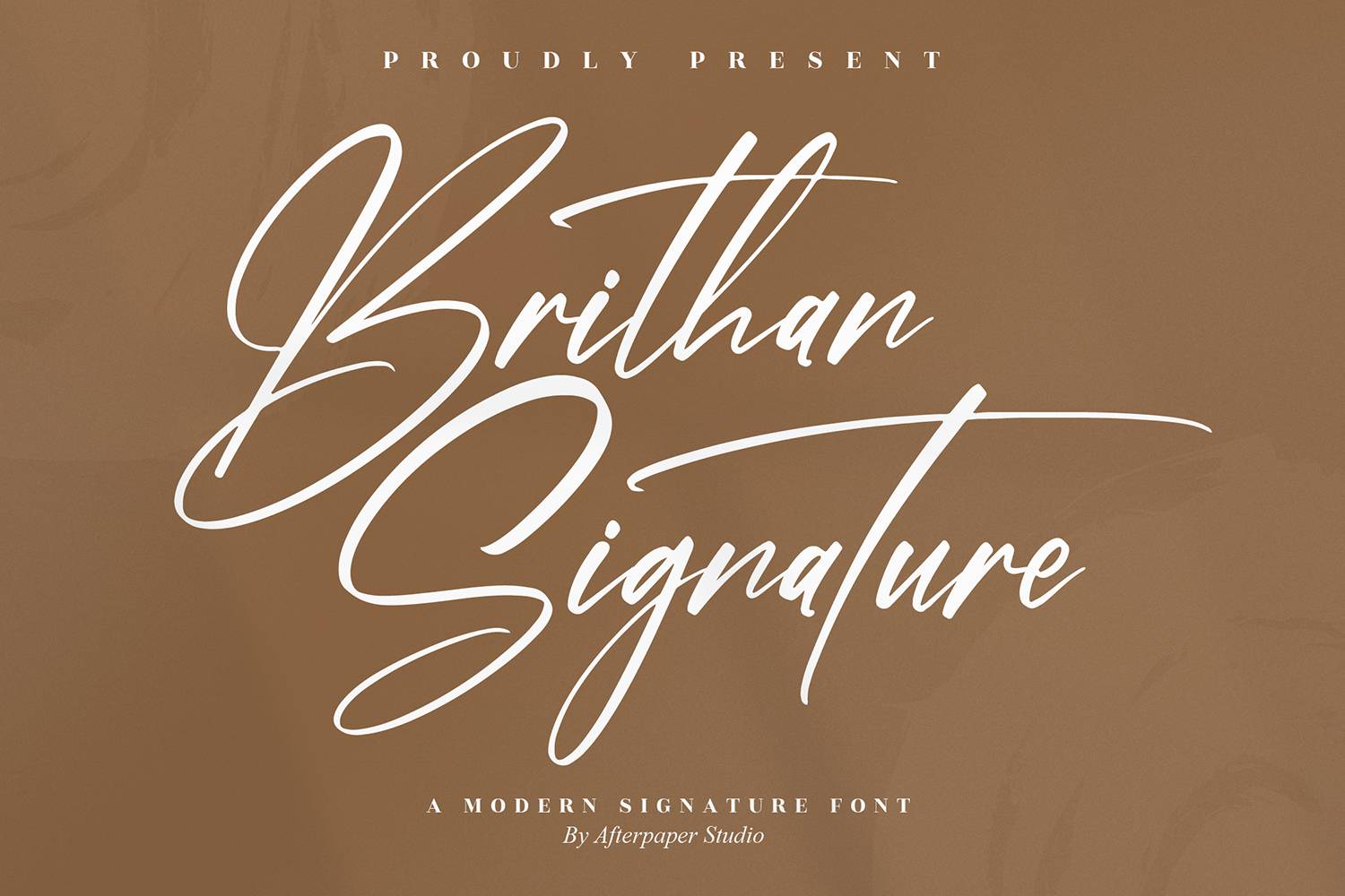 Brithan Signature Font sample